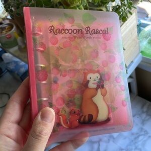 Nippon Animation Raccoon Rascal mini binder - USED